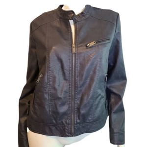 A New Day Vegan Leather Jacket sz Large
